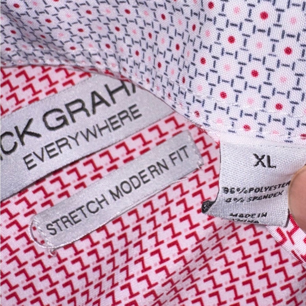 Stylish Patterned Men's Button Down Shirt - image 5